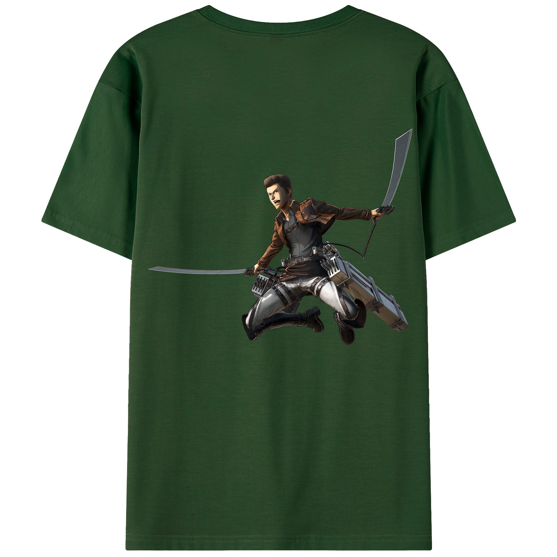 （画像用） 進撃の巨人 Attack on Titan 綿100％半袖Tシャツ（背面プリント）